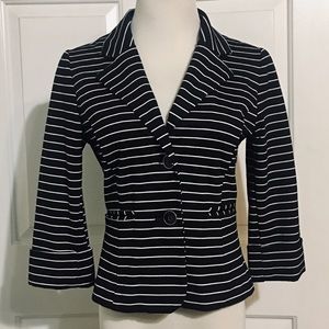 Cynthia Rowley Striped Knit Blazer